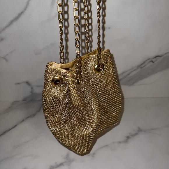Gold Rhinestone Purse - Picture 3 of 4